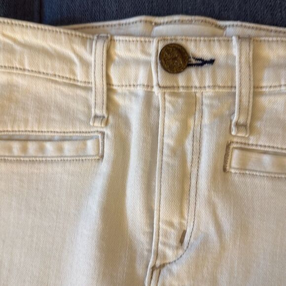 NWOT McGuire Carmina Slim Jean in Off White Denim with Tan Stitching. Size 26. - Picture 4 of 11